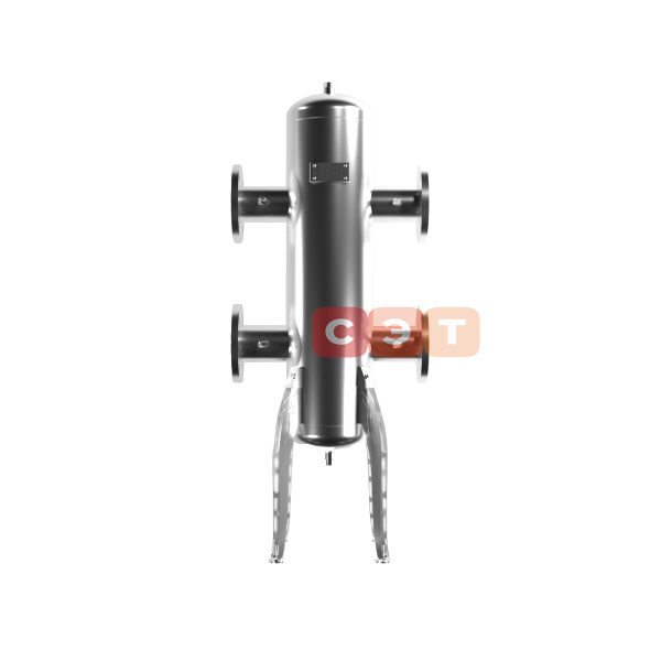 GRSS-600-80 (нерж., до 600 кВт, фланец 1-80-10 ГОСТ 12820-81, сечение корпуса D=219 мм, 4 доп. подключения Rp ½″)